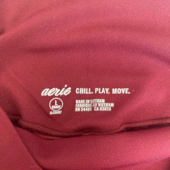 Aerie Maroon Leggings - Picture 3 of 5